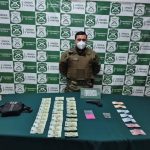 Carabineros de Cartagena detienen a tres sujetos con drogas y arma de fogueo
