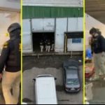 Abordaban camiones en el sur de Chile:Megaoperativo en el Terminal Pesquero de Santiago