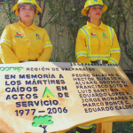 Rinden homenaje a mártires del combate de incendios forestales en la Región de Valparaíso