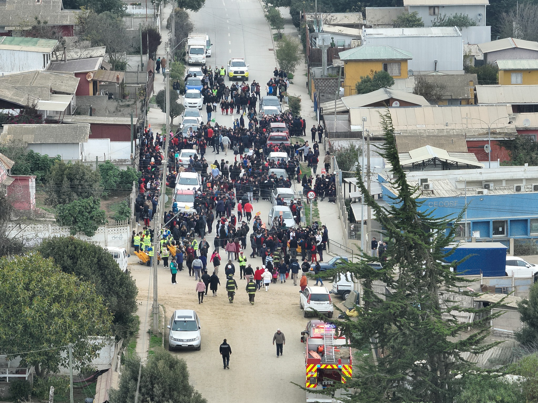 Más de 860 personas participaron en simulacro de evacuación por amenaza de tsunami en San Sebastián de Cartagena
