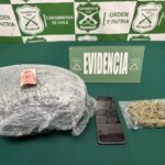 Carabineros del O.S.7 San Antonio detiene a sujeto con más de un kilo de marihuana en Algarrobo