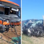 Dos trabajadores de la salud de San Antonio fallecieron en choque frontal de vehículo menor con bus en Lagunillas