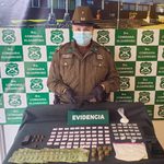 Carabineros detiene a tres sujetos con drogas y armas en Algarrobo
